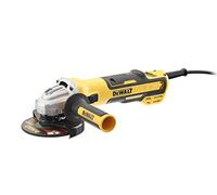 DEWALT DWE4357-QS - Mini-amoladora sin escobillas 125mm 1.700W 2.200-10.500 rpm Electrónica + Embrague + Arranque Suave + Freno + Bloqueo y re-arranque + Empuñadura Anti-vibración