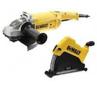 DEWALT DWE492GK-QS - lijadora angular de 230 mm, 2200 W + cúpula + disco diamantado