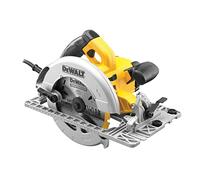 DEWALT DWE576K-QS - Sierra Circular , 1600W, Disco de 190 mm, Corte a 90° y 45°, Profundidad de Corte Máxima 61 mm, Compatible con Guía, Velocidad 5200 rpm, Incluye Maletín de Transporte y Guía Paralela