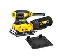 DEWALT DWE6411-QS - Lijadora Orbital 230W, 1/4 de Hoja, con Bolsa para Polvo y Adaptador de Aspiración, 14000 orb/min, Ideal para Acabado de Superficies, Pinzas de Sujeción