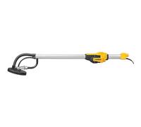 DEWALT DWE7800-QS - Lijadora de yeso 450W, Cabeza de lijado articulada, Plato de lijado de 225 mm, Longitud de trabajo de 1,6 m, Control variable de velocidad, Fijación de gancho y bucle y adaptador