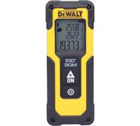 DEWALT DWHT77100-XJ - Medidor láser de distancia, Rango de 0,2 a 30 m, Clase de láser 2, Tolerancia de medición: +/- 3 mm / 10 m, No incluye batería ni cargador