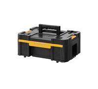 DEWALT DWST1-70705, Cajonera profunda con 6 divisores extraíbles TSTAK, Bisagras y cierres laterales, Asa Bimaterial, Máx. capacidad de carga 7.5kg, Medidas 314 x 440 x 176 mm