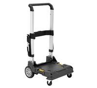 DEWALT DWST1-71196, Trolley, Sistema de transporte para almacenamiento TSTAK, 2 ruedas giratorias 360º con freno y 2 ruedas fijas Ø 180mm, Alta resistencia, Capacidad máxima 100 kg
