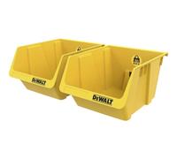 DEWALT DWST82813-1 - Juego de 2 recipientes de plástico duraderos para tuercas, pernos, tornillos y pequeñas herramientas en talleres, garajes o sótanos