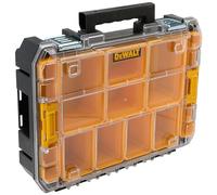 DEWALT DWST82968-1, Organizador con tapa transparente TSTAK V, IP54, Volumen 7,8L, Para piezas pequeñas y accesorios, Tapa de policarbonato transparente