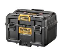 DEWALT DWST83471-QW - Caja de carga de baterías ToughSystem 2.0, 18V y FlexVolt, Carga USB, Indicador de carga, Carga simultánea de 2 baterías, Se entrega sin baterías