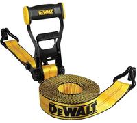 DEWALT DXBC10000J-6PK - Correas de Amarre de trinquete de 2 Pulgadas x 27 pies con Ganchos Dobles en J, Transporte de Carga Resistente (Resistencia a la Rotura de 10 Libras), Paquete de 6