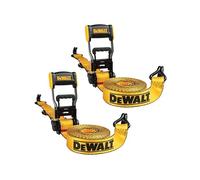 DEWALT DXBC50002 - Correas de Amarre de trinquete de 1.5 Pulgadas x 16 pies, Color Negro/Amarillo, Transporte de Carga Resistente (Resistencia a la Rotura de 5000 Libras), Paquete de 2