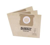 DEWALT DXVA25-4240 - Bolsas de polvo para aspiradora Dewalt DXV15T en seco y húmedo, fácil de colocar para una mínima interrupción de limpieza, paquete de 3