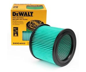 DeWalt DXVC4003 - Filtro de cartucho HEPA, apto para aspiradoras húmedas/secas de 4 galones, compatible con aspiradoras DEWALT DXV04T, DXV05P, DXV05S, DXV08S, DXV06G
