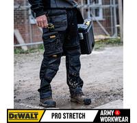 DeWalt Pantalón de trabajo elástico con doble cartuchera, rodillera y bolsillo – Pack de 2