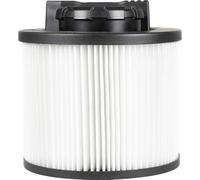 DEWALT Filtro de cartucho regular DXVC4001. Este filtro de cartucho lavable y reutilizable es perfecto para recoger suciedad, aserrín y escombros. Recoge partículas de hasta 5 micras con un 95% de