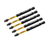 DEWALT FLEXTORQ - Juego de 5 brocas cuadradas #2, Robertson de 1/4 x 3-1/2 pulgadas para destornilladores de impacto y taladros, vástago hexagonal (DWAF3SQ2IR5)