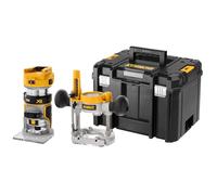 DEWALT Fresadora compacta XR 18V, motor sin escobillas, 1/4'' (8 mm), No incluye batería ni cargador, DCW604NT-XJ