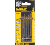 DeWALT Hoja de sierra 82 mm, cortes limpios y rectos en laminados de hasta 15 mm de espesor (5 uds) DT2080
