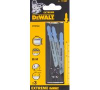 DeWALT Hoja de sierra bimetálica EXTREME 76 mm, metales desde 6 mm, acero 3 - 5 mm (3 piezas) DT2154