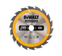 DEWALT Hoja de Sierra Circular 160mm, 18 Dientes, Ø20mm