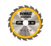 DEWALT Hoja de sierra circular de construcción 190mm, 18D, taladro 30mm