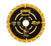 DeWALT Hoja de sierra circular para Multimaterial | Extreme | Ø 190mm agujero de eje 30mm 24T - DT10304-QZ