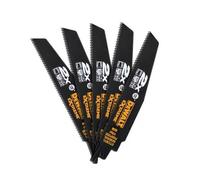 DEWALT Hoja de sierra de 152 mm para cortes rápidos de demolición, 5 piezas DT2301L