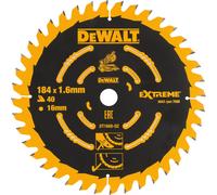 DeWALT Hoja de sierra EXTREME, 184 x 16 mm, 40 dientes DT1668