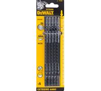 DeWalt DT2167-QZ DT2167-QZ-Hoja de Sierra de calar HCS, Longitud: 180mm, Paso de Diente: 4mm, para Cortes Gruesos y rápidos en Madera de construcción de hasta 120mm de Espesor, 0 W, 0 V