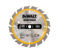DEWALT Hoja de Sierra para Construcción 136mm x 10mm x 16D