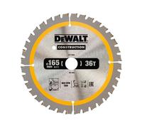 DEWALT Hoja de Sierra para Construcción Sin Cable, 165mm, 36 Dientes