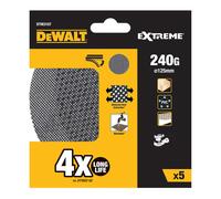 DeWalt DTM3107-QZ - Disco de lija de malla de 125 mm, grano 240, para usar con todo tipo de lijadora rotorbital