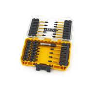 DEWALT FLEXTORQ Juego puntas atornillar 31 pzs TOUGHCASE+, DT70745T-QZ | Juego de 31 puntas FLEXTORQ en TOUGHCASE+ apilable, listo para impacto y acceso rápido a las puntas.