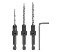 DEWALT Juego de brocas avellanadas #6, #8, #10, 3 piezas (DW2535)