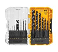 DEWALT Juego de brocas de 14 piezas, punto de división de 135 grados, para plástico, madera y metal (DWA1184)