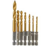 DEWALT Juego de brocas, listo para impacto, titanio, 7 piezas (DD5157)