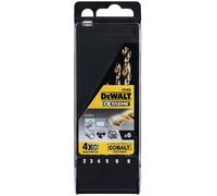 DeWALT Juego de brocas para metal HSS-E COBALT en caja de plástico / 2, 3, 4, 5, 6, 8 mm / (6 piezas) DT4956