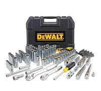DEWALT Juego de herramientas mecánicas de 6,35 mm, 9,53 mm, 12,7 mm, llave de vaso y carraca, 200 piezas (DWMT45007)