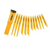 DEWALT Juego de hojas mixtas Bi-Metal para sierra reciproca con estuche para almacenamiento (12 piezas), DT2445-QZ