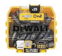 DEWALT Juego de puntas 25 mm 25 piezas TOUGHCASE+, DT71521-QZ | Juego con almacenamiento TOUGHCASE+, puntas mecanizadas con precisión y compatibilidad TSTAK para un acceso organizado.