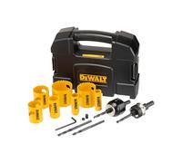 DEWALT - Juego de sierras de corona bi-metal EXTREME, 11 piezas (7 sierras de corona, 2 mandriles y 2 brocas piloto), DT90355-QZ
