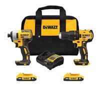 DEWALT - Kit combinado de herramientas eléctricas de 20 V MAX, juego de herramientas eléctricas inalámbricas, 2 herramientas con 2 baterías y cargador incluido (DCK277D2)