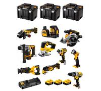DeWALT Kit DCK1012P4T (DCD796+DCF887+DCS565+DCS382+ DCS356+DCS334+DCH172+DCG405+DCE088NG18+DCL040+4x5,0Ah +DCB132+3xTSTAKVI)