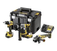 DeWalt - Kit de 3 herramientas XR 18 V 5 Ah sin escobillas atornilladora DCD800 + perforadora SDS Plus DCH172 + amoladora angular DCG405-DCK355P2T-QW