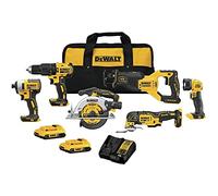 DEWALT Kit de 6 herramientas sin escobillas de 20 V máx.* (DCK675D2)