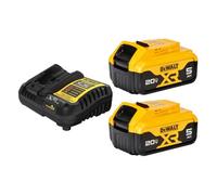 DEWALT Kit de Arranque de batería de 20 V MAX con 2 baterías, 5.0 Ah (DCB205-2CK)