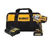 Dewalt - Kit de llave de impacto inalámbrica de 20 V MAX, anillo de cerdo de 1/2 pulgadas, batería y cargador incluidos (DCF961GP1)