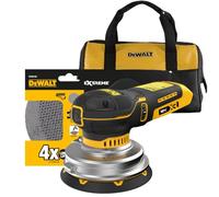 DEWALT Lijadora orbital aleatoria de 125 mm, 18V XR BL, con bolsa blanda y 1 paquete de discos abrasivos, DCW211KN-XJ