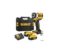 DeWalt Llave Impacto sin escobillas XR 18V 1/2" 406Nm con anillo de retención con 2 baterías Li-Ion 5Ah y maletín TSTAK, Multicolor
