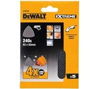 DeWALT Malla de Lijado, Velcro, Delta, P80 (5 piezas) DTM3092