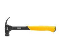 DeWALT Martillo de cara lisa de 567 g, construcción de acero de una pieza y eje de acero grueso tratado térmicamente para mayor durabilidad en el lugar de trabajo, mango de agarre suave para mayor