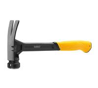 Dewalt Martillo de cara lisa de 624 g, construcción de acero de una pieza y eje de acero grueso tratado térmicamente para una durabilidad en todo el lugar de trabajo.